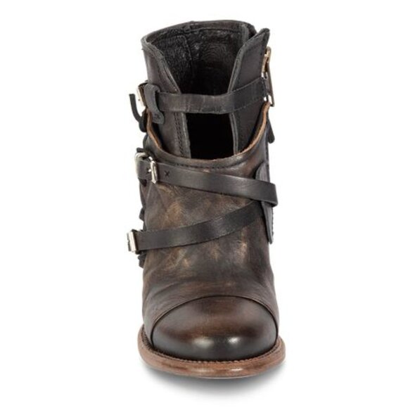 AweSoMe! FREEBIRD By STEVEN Distressed ankle boot booties CRUE sz. 9 - Picture 3 of 10